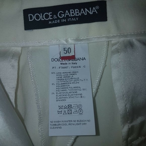 Dolce & Gabbana Classic Slim Stretch Wool Trousers - Picture 5 of 5